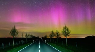 Polarlichter leuchten über Brandenburg und Sachsen-Anhalt