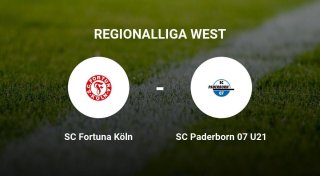 Remis im Duell zwischen der SC Fortuna Köln und dem SC Paderborn 07 U21