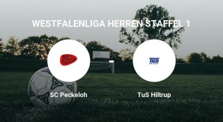 Das Spiel zwischen dem SC Peckeloh und dem TuS Hiltrup endet unentschieden