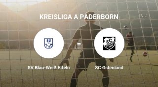 SC Ostenland ergibt sich dem SV Blau-Weiß Etteln