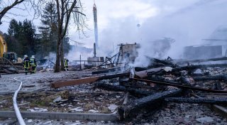 Flammen im «Freizeit-Land Geiselwind» in Bayern