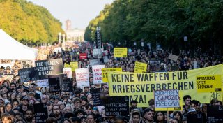 Rekordzahl gegen Gaza-Krieg auf der Straße