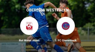 Rot Weiss Ahlen erzielt knappen Sieg gegen 1. FC Gievenbeck