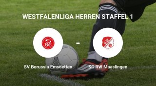 Das Team der SV Borussia Emsdetten gegen den SC RW Maaslingen trennen sich unentschieden