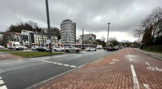 Bielefelder Adenauerplatz hat nach dem Umbau eine neue Gefahrenstelle