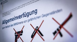 Am Bielefelder Hauptbahnhof gilt am Wochenende erneut ein Waffenverbot