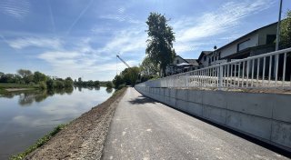 Mehr Platz für Radfahrer und Fußgänger: Bad Oeynhausener Weserradweg ist freigegeben