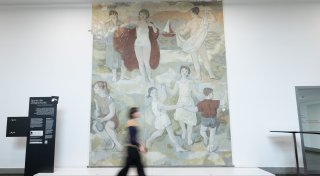 Wandgemälde von Gerhard Richter teilweise freigelegt