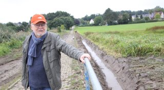Grillweg war überflutet: Weg durchs Hiddenhauser Füllenbruch wieder passierbar