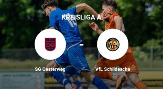 Das Spiel zwischen der SG Oesterweg und dem VfL Schildesche endet unentschieden