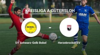 Das Team des SV Schwarz-Gelb Bokel gegen den Herzebrocker SV trennen sich unentschieden