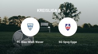 SG Spvg Egge setzt sich knapp durch gegen den FC Blau-Weiß Weser
