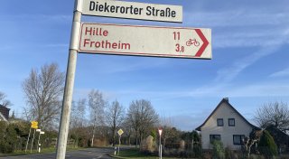 Dauerthema Radweg: Jetzt geht es von Frotheim in die Espelkamper Innenstadt