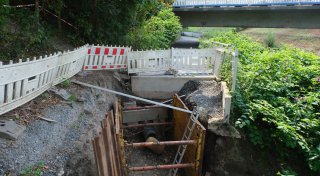 Dramatische Szenen am Düker-Loch an der Werre in Bad Oeynhausen