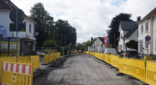 Großbaustelle in Spenge: Geschäft beklagt deutlichen Umsatzeinbruch - nach nur zwei Tagen