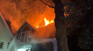 Nächtlicher Dachstuhlbrand in Spenge