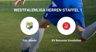 FSC Rheda erringt knappen Erfolg gegen SV Borussia Emsdetten