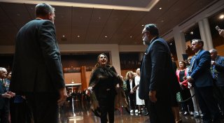 Protest gegen König Charles im australischen Parlament