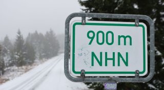 Nasskaltes Novemberwetter - Schnee auf den Bergen