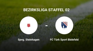 Das Spiel zwischen der Spvg Steinhagen und dem FC Türk Sport Bielefeld endet unentschieden