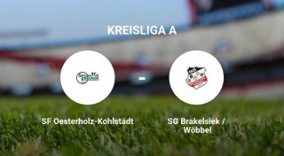 SG Brakelsiek / Wöbbel setzt sich knapp durch gegen SF Oesterholz-Kohlstädt