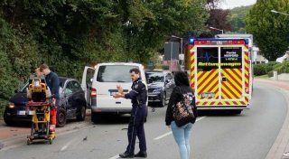 Unfall mit drei Verletzten in Hiddenhausen