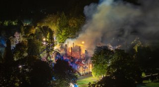 Brand in Jagdschloss - Polizei hat erste Ergebnisse