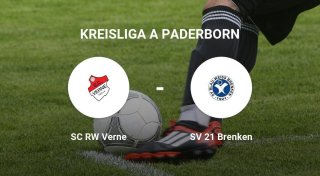 Das Team des SC RW Verne gegen den SV 21 Brenken trennen sich unentschieden