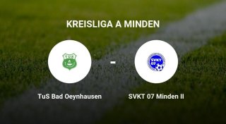Heimniederlage auf dem Sportplatz Westerfeld B.O. - TuS Bad Oeynhausen ergibt sich dem SVKT 07 Minden II