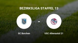 Das Team des SC Borchen gegen den USC Altenautal 21 trennen sich unentschieden
