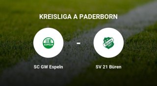 Der SC GW Espeln gegen das Team der SV 21 Büren