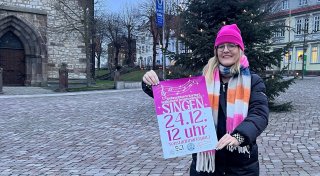 Weihnachtssingen auf dem Warburger Neustadt-Marktplatz