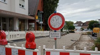 Baustelle in der Löhner Innenstadt sorgt für Umsatzeinbrüche
