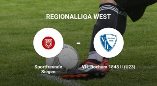 Das Match zwischen den Sportfreunde Siegen und dem VfL Bochum 1848 II (U23) endet unentschieden