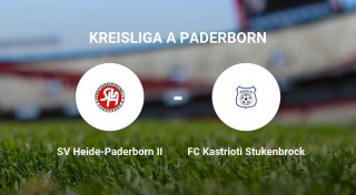 Spannender Kampf zwischen dem SV Heide-Paderborn II und dem FC Kastrioti Stukenbrock