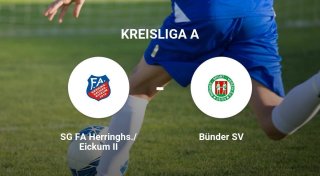 Spannender Kampf zwischen der SG FA Herringhs./Eickum II und dem Bünder SV