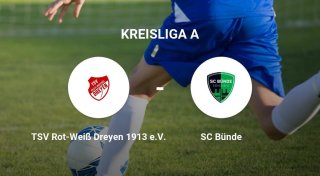 SC Bünde gewinnt gegen TSV Rot-Weiß Dreyen 1913 e.V.