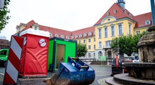 Herforder Rathausplatz ab sofort dicht: Darum dauern die Arbeiten so lange
