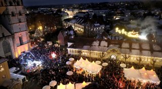 Kein fliegender Weihnachtsmann mehr: Herforder Rathausplatz wird komplett gesperrt