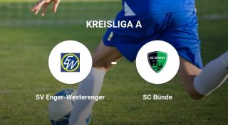Heimniederlage auf dem Sportplatz - SV Enger-Westerenger unterliegt gegen SC Bünde