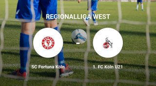Das Match zwischen der SC Fortuna Köln und dem 1. FC Köln U21 endet unentschieden