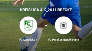 FC Preußen Espelkamp II behauptet sich mit knappem Sieg gegen den FC Lübbecke II