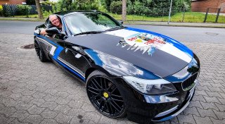 BMW Z4 wird zum Arminia-Flitzer: Herforder zum DFB-Pokalfinale mit Hommage an den DSC
