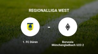 Knappes Unterliegen für 1. FC Düren gegen Borussia Mönchengladbach U23