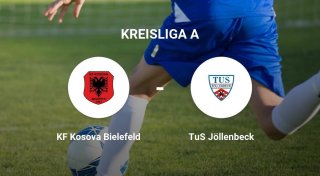 TuS Jöllenbeck im Spiel gegen KF Kosova Bielefeld um Längen besser
