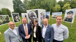 Kunstaktion holt die Gesichter der Klimakrise nach Bad Lippspringe