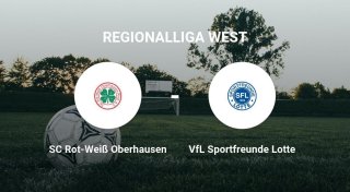 Das Spiel zwischen dem SC Rot-Weiß Oberhausen und dem VfL Sportfreunde Lotte endet unentschieden