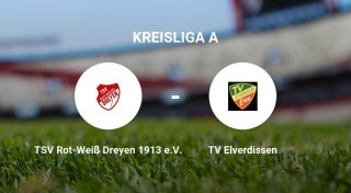 TSV Rot-Weiß Dreyen 1913 e.V. gegen TV Elverdissen trennen sich unentschieden