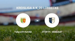 TuSpo 09 Rahden setzt sich knapp durch gegen OTSV Pr. Oldendorf