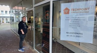Der neue „Techpoint“ im alten Warburger Brauhaustorbogen
